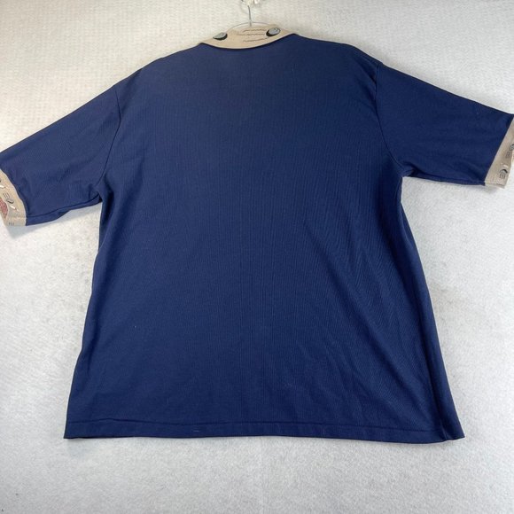 Vintage HILTON Mens L Novelty Embroidered Bowling Short Sleeve Polo Shirt - Picture 9 of 10